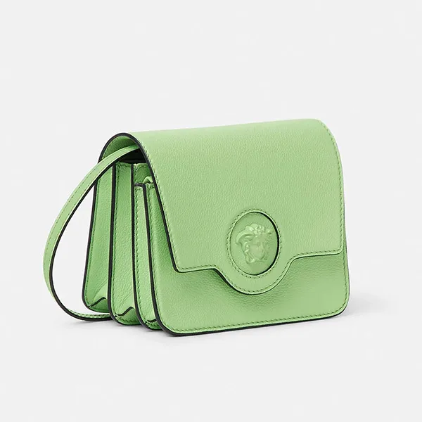 Túi Đeo Chéo Nữ Versace Medusa Plaque Crossbody Bag Màu Xanh Lá