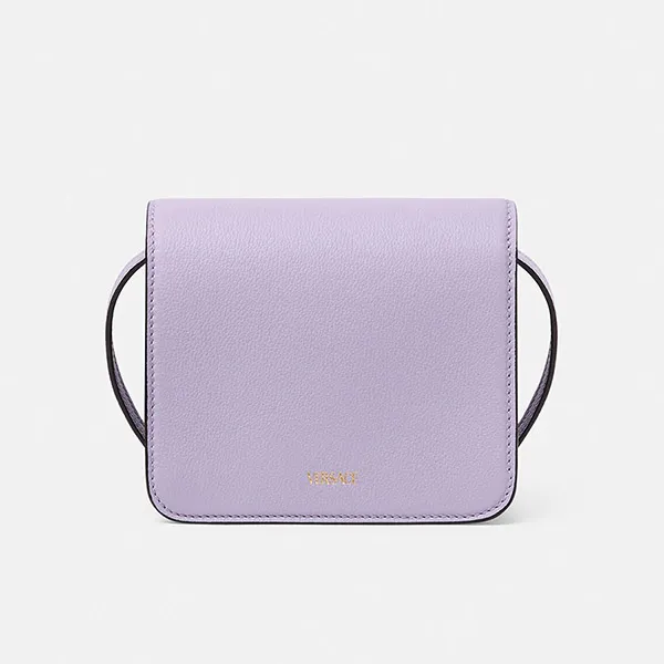 Túi Đeo Chéo Nữ Versace Logo Medusa Plaque Crossbody Bag Màu Tím - Túi xách - Vua Hàng Hiệu