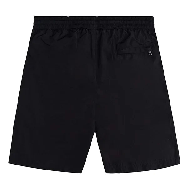 Quần Shorts Nam Dolce & Gabbana D&G Swim Trunks With Logo Plaque In Black M4B12T FUSFW N0000 Màu Đen