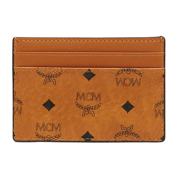 Ví MCM Card Case in Visetos Original Màu Nâu