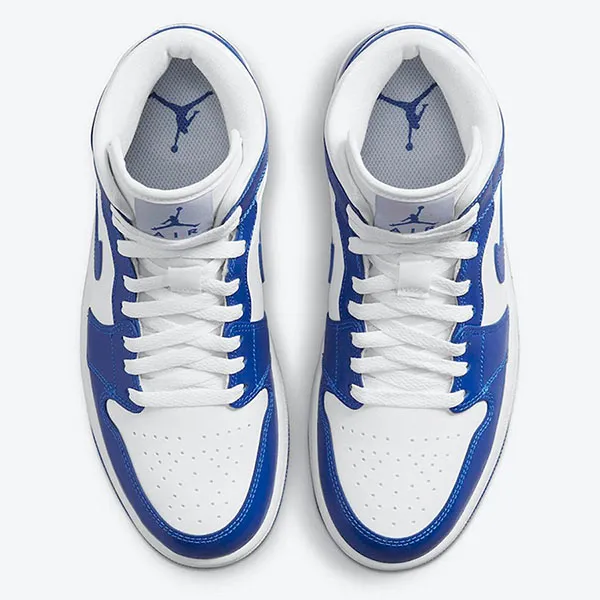 Giày Thể Thao Nike Air Jordan 1 Mid Kentucky Blue (W) Màu Xanh - 3