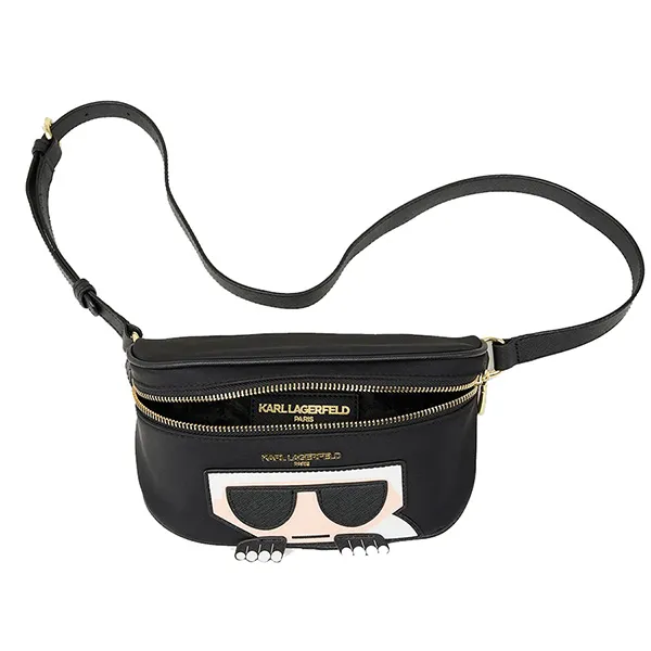 Túi Đeo Hông Karl Lagerfeld Paris Amour Karl Belt Bag Màu Đen