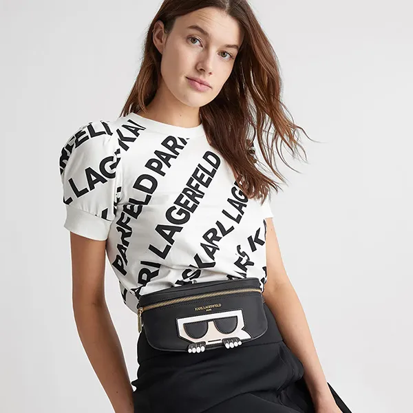 Túi Đeo Hông Karl Lagerfeld Paris Amour Karl Belt Bag Màu Đen