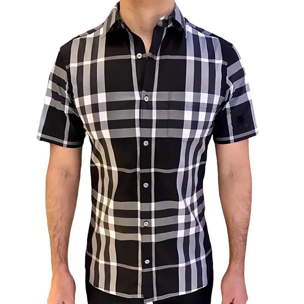 Áo Sơ Mi Burberry London England Cotton Sọc Màu Xám Đen Size XS - Thời trang - Vua Hàng Hiệu