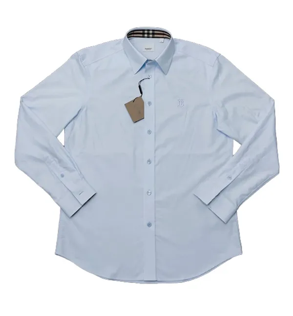 Áo Sơ Mi Burberry Sky Blue TB Màu Xanh Blue