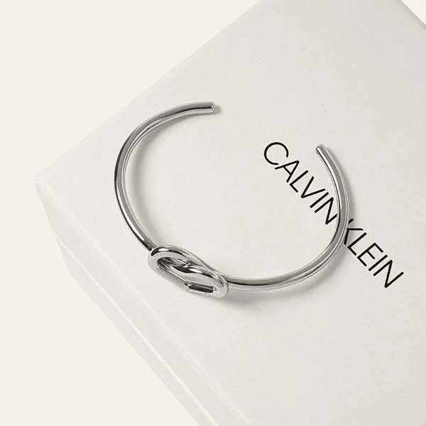 Vòng Đeo Tay Calvin Klein CK Charming Open Bangle KJ6BMF0001XS Màu Bạc