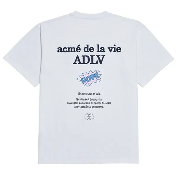 Áo Phông Acmé De La Vie ADLV Hope Basic Logo Short Sleeve T-Shirt White Màu Trắng Size 1