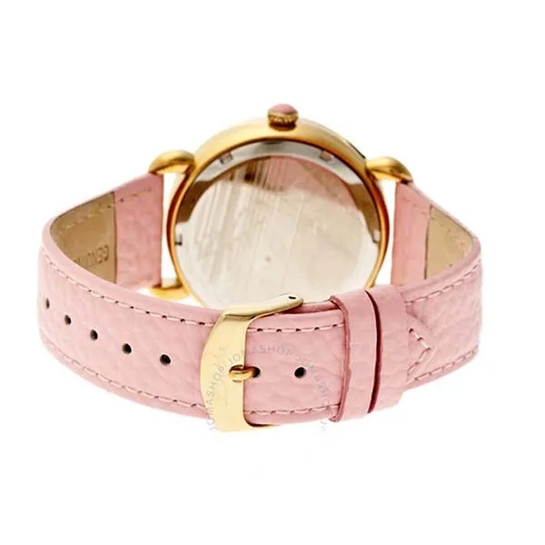 Đồng Hồ Nữ Bertha Estella Mother of Pearl Dolphin Dial Pink Leather Ladies Watch BTHBR5104 Màu Hồng