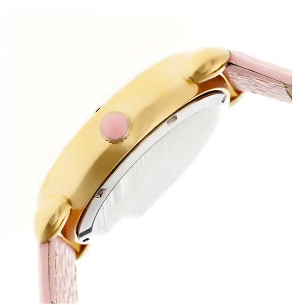 Đồng Hồ Nữ Bertha Estella Mother of Pearl Dolphin Dial Pink Leather Ladies Watch BTHBR5104 Màu Hồng