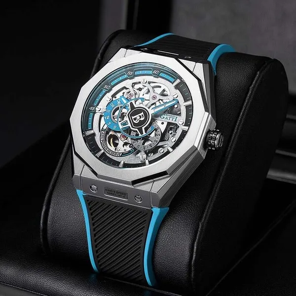 Đồng Hồ Nam Bonest Gatti King Speed B576011R Màu Đen Viền Xanh - Đồng hồ - Vua Hàng Hiệu
