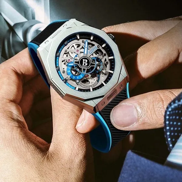 Đồng Hồ Nam Bonest Gatti King Speed B576011R Màu Đen Viền Xanh - Đồng hồ - Vua Hàng Hiệu