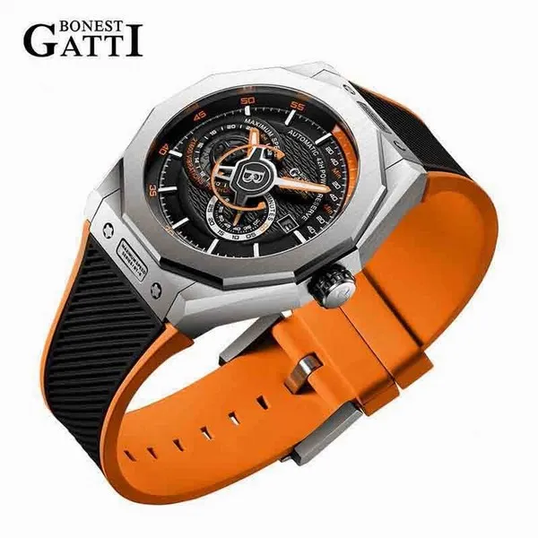 Đồng Hồ Nam Bonest Gatti King Speed B586012R Màu Đen Viền Cam - Đồng hồ - Vua Hàng Hiệu