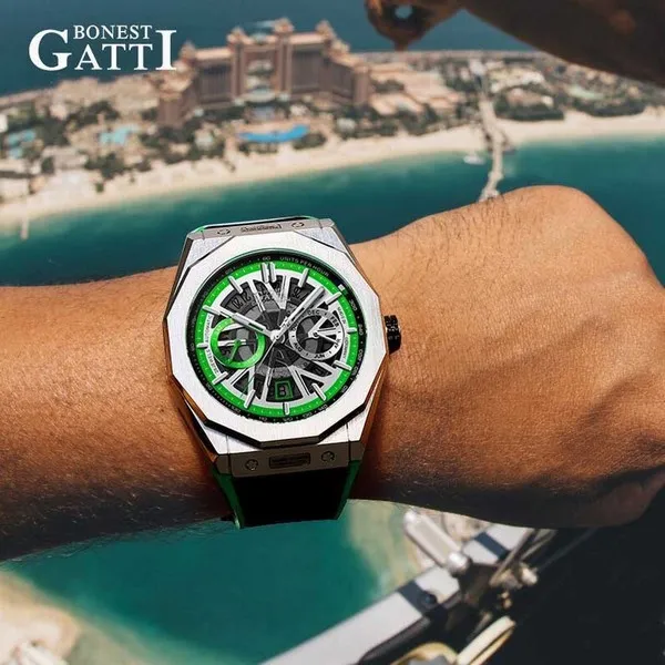 Đồng Hồ Nam Bonest Gatti King Speed B596015R Màu Xanh - Đen
