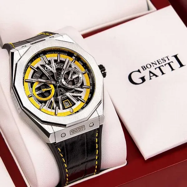 Đồng Hồ Nam Bonest Gatti King Speed B596014L Màu Đen Viền Vàng - Đồng hồ - Vua Hàng Hiệu