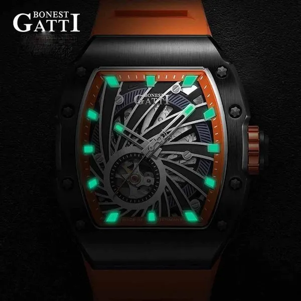 Đồng Hồ Nam Bonest Gatti Ghost Speed B199022R Màu Cam
