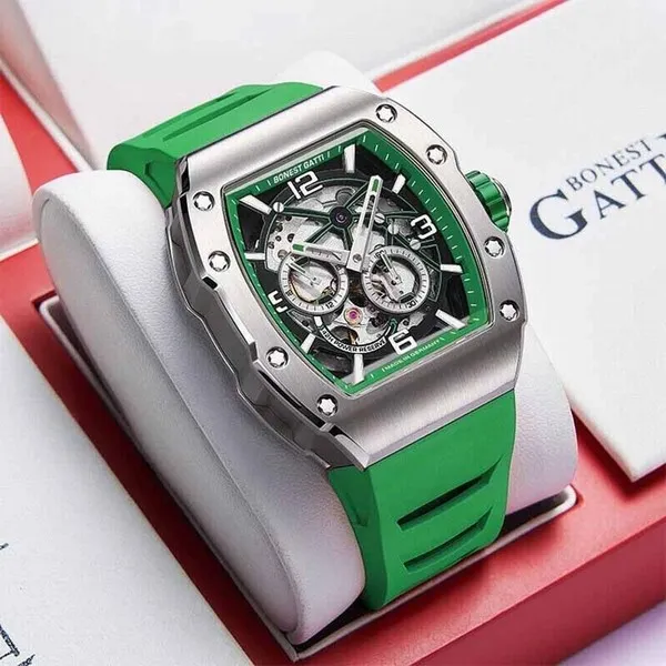 Đồng Hồ Nam Bonest Gatti Ghost Speed B199034R Màu Xanh Green