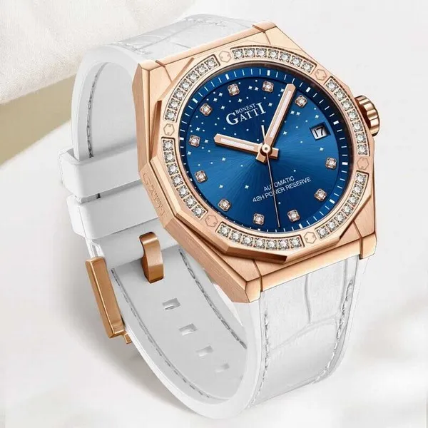 Đồng Hồ Nữ Bonest Gatti Starry B189021L Màu Trắng - Xanh