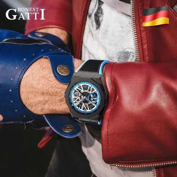 Đồng Hồ Nam Bonest Gatti King Speed B596016R Màu Đen