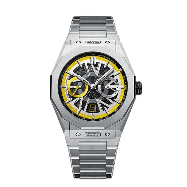 Đồng Hồ Nam Bonest Gatti King Speed B596014S Màu Bạc Viền Vàng