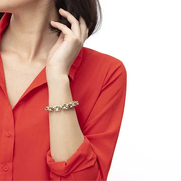 Vòng Đeo Tay Calvin Klein CK Statement Bracelet KJALJB100200 Màu Vàng - Trang sức - Vua Hàng Hiệu