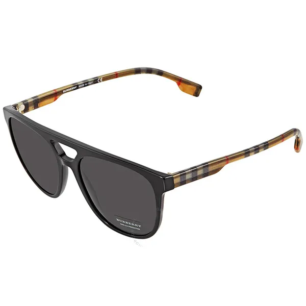 Kính Mát Burberry Grey Aviator Men's Sunglasses BE4302 300187 56 Màu Đen Xám