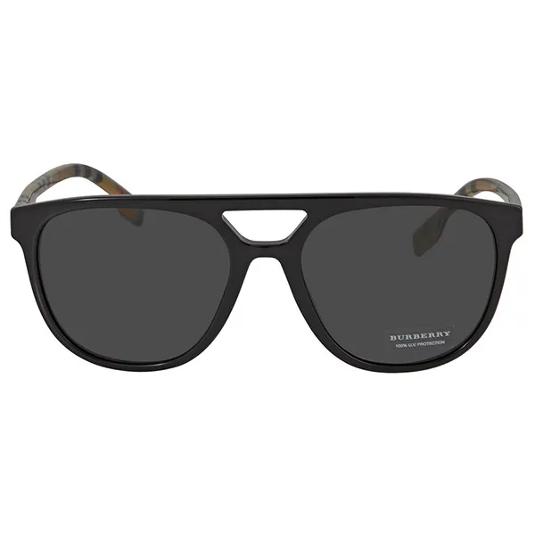 Kính Mát Burberry Grey Aviator Men's Sunglasses BE4302 300187 56 Màu Đen Xám