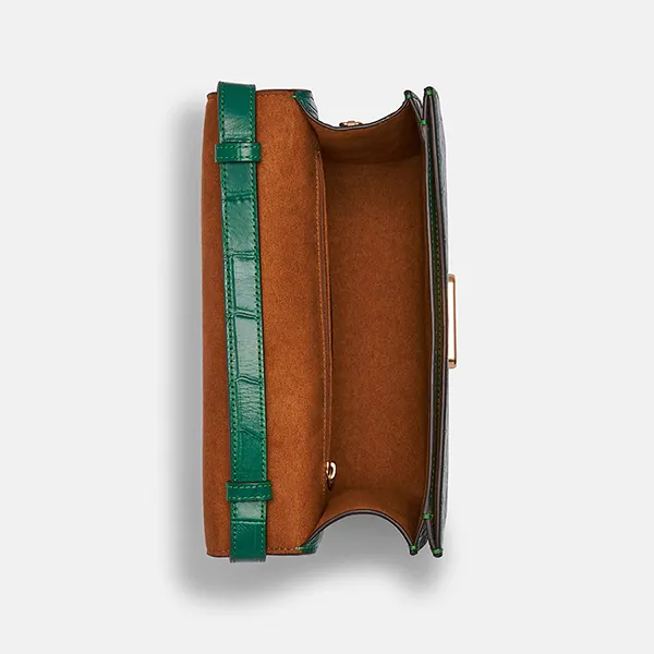 Túi Đeo Chéo Coach Brynn Flap Crossbody Màu Xanh Lá