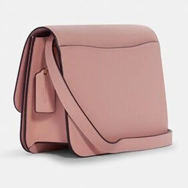 Túi Đeo Chéo Coach C5632 Brynn Flap Crossbody Shell Pink Size 22 Màu Hồng