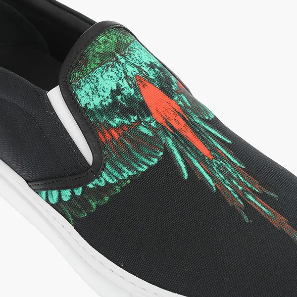 Giày Slip On Marcelo Burlon CMIA015R20FAB001155 Màu Đen Cánh Xanh Lá