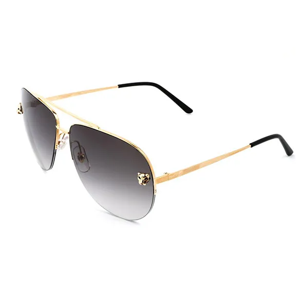 Kính Mát Cartier CT0065S 001 Panthère De Màu Xám
