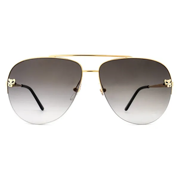 Kính Mát Cartier CT0065S 001 Panthère De Màu Xám