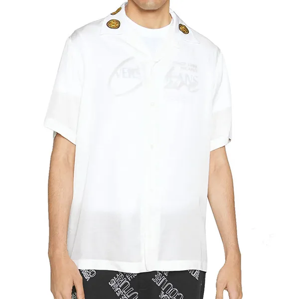 Áo Sơ Mi Versace Jeans Couture Men's Shirt With Maxi Print On The Back White 72GAL2BB NS097 G03 Màu Trắng Size 46