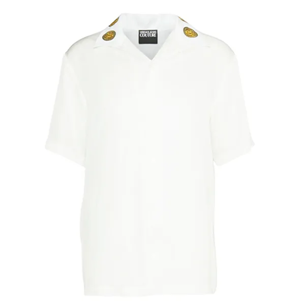 Áo Sơ Mi Versace Jeans Couture Men's Shirt With Maxi Print On The Back White 72GAL2BB NS097 G03 Màu Trắng Size 46