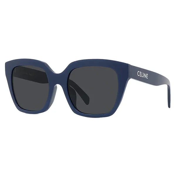 Kính Mát Celine CL40198F Blue/Grey Square Acetate Sunglasses Màu Xanh Xám - Kính mắt - Vua Hàng Hiệu