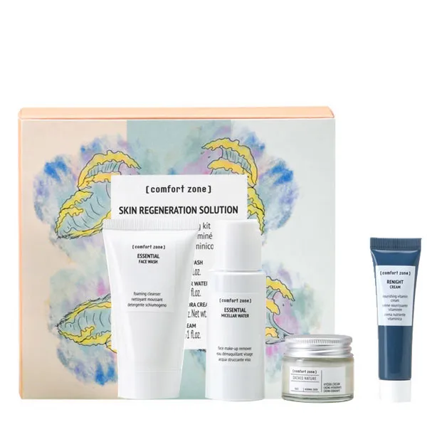 Set Sản Phẩm Làm Sạch, Dưỡng Da Comfort Zone Skin Regeneration Solution Travel Kit 4 Món