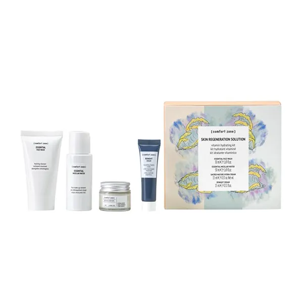 Set Sản Phẩm Làm Sạch, Dưỡng Da Comfort Zone Skin Regeneration Solution Travel Kit 4 Món