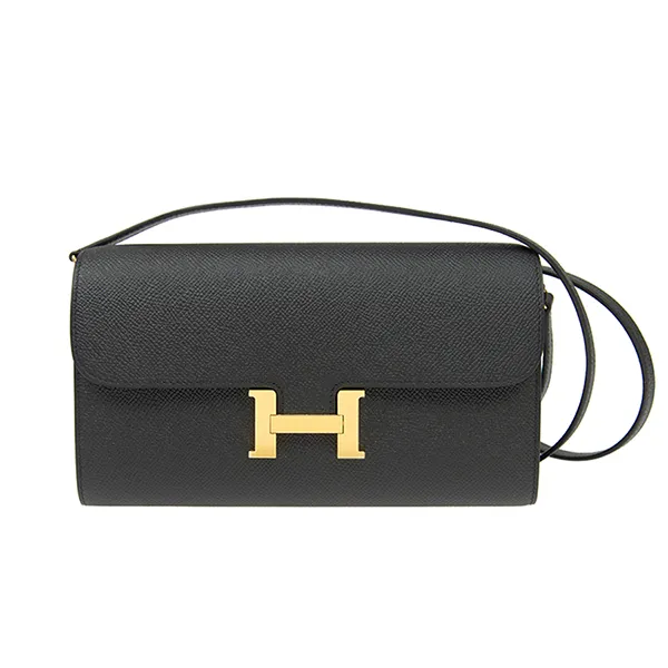 Ví Cầm Tay Nữ Hermès Constance Long Togo Black Ghw Eps Epsom GP Long Lock Wallet Màu Đen - Túi xách - Vua Hàng Hiệu