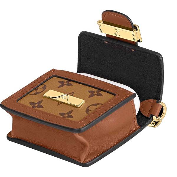 Túi Đeo Chéo Nữ Louis Vuitton LV Dauphine Micro Bag For Earphones M80250 Màu Nâu - 3