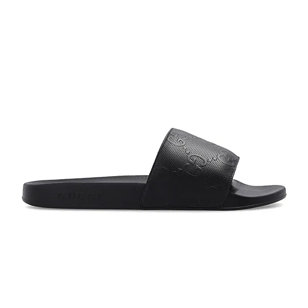 Dép Gucci Slides With Monogram Màu Đen Size 40