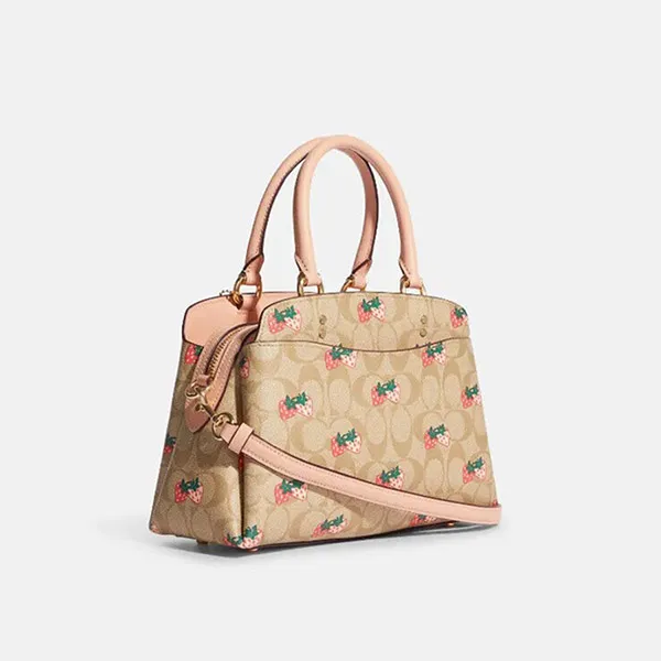Túi Xách Tay Coach Mini Lillie Carryall CB598 Màu Kaki