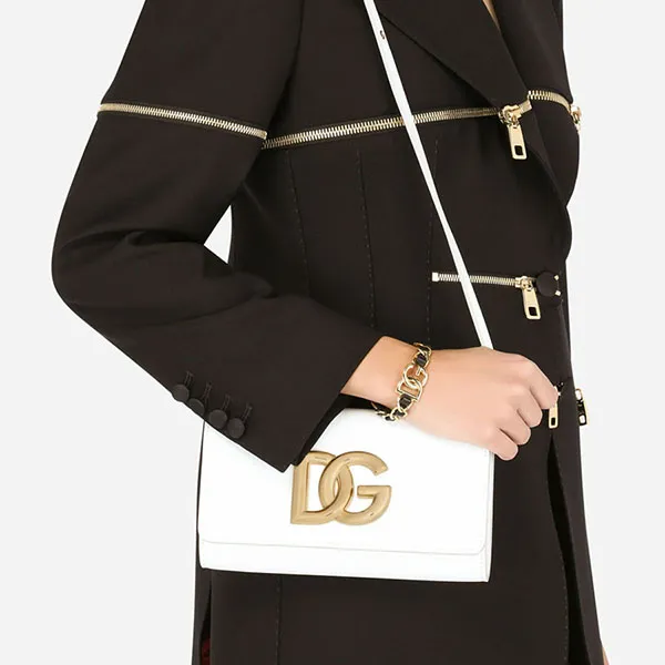 Túi Đeo Chéo Nữ Dolce & Gabbana D&G 3.5 DG Shoulder Bag Màu Trắng - Túi xách - Vua Hàng Hiệu