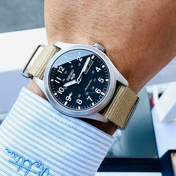Đồng Hồ Nam Seiko 5 Sports SRPG35K1 Màu Nâu Vàng