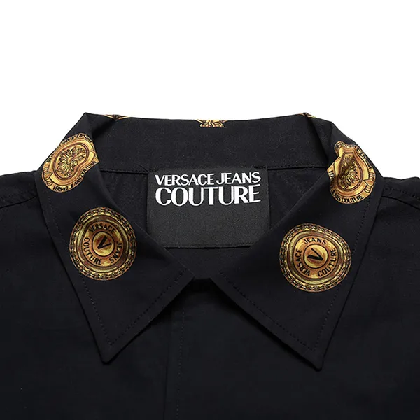 Áo Sơ Mi Versace Jeans Couture Cotton 72GAL2BC CN002 899 Màu Đen