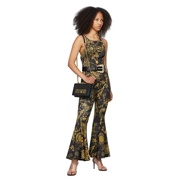 Túi Đeo Chéo Versace Jeans Couture Saffiano Crossbody Màu Đen Size 20