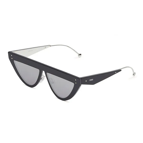 Kính Mát Fendi Flat Top Sunglasses Mắt Mèo FF 0371/S 53/14 Màu Đen - Kính mắt - Vua Hàng Hiệu