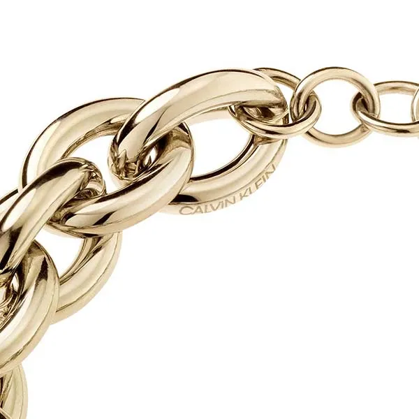 Vòng Đeo Tay Calvin Klein CK Statement Bracelet KJALJB100200 Màu Vàng - Trang sức - Vua Hàng Hiệu