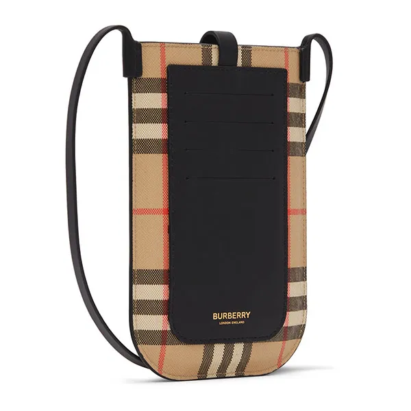 Túi Đựng Điện Thoại Burberry Beige Vintage Check Anne Màu Beige