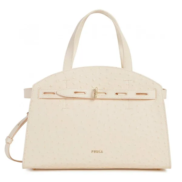 Túi Xách Furla Margherita Top Handle M Pergamena White Màu Trắng
