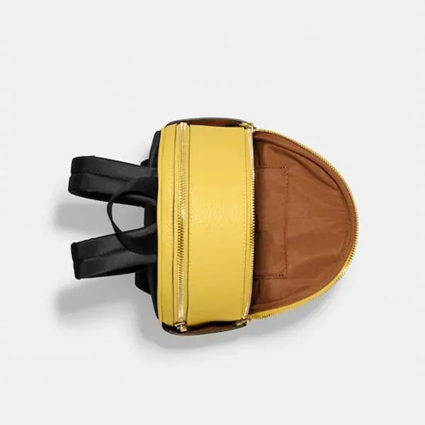 Balo Coach Mini Court Yellow Leather Backpack C8603 Màu Vàng - Túi xách - Vua Hàng Hiệu