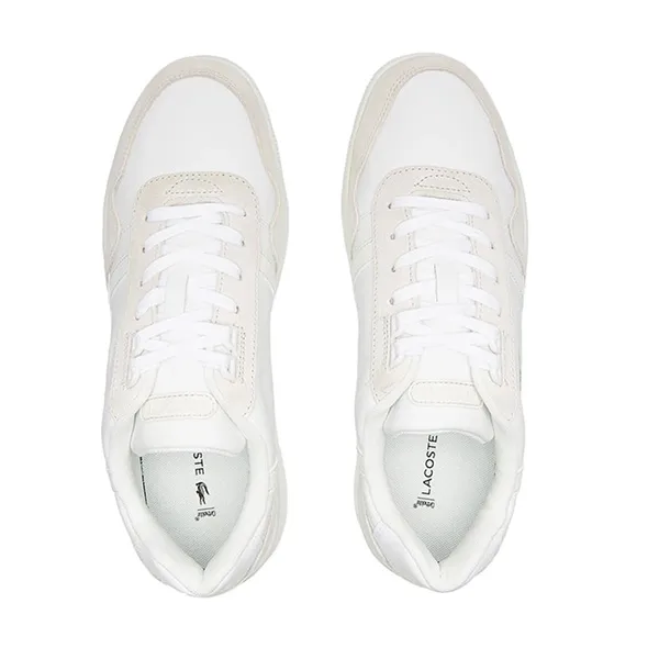 Giày Thể Thao Lacoste T-Clip 0721 Màu Trắng Nâu Size 40.5